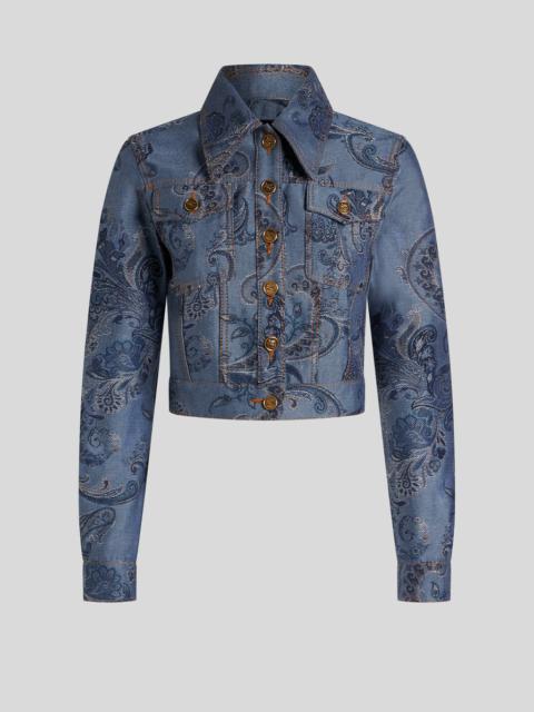 DENIM JACQUARD JACKET
