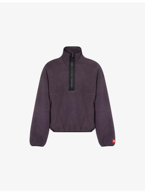 Relaxed-Fit High-Neck Fleece Sweatshirt
