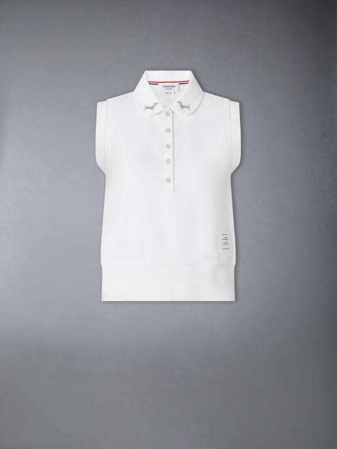 JERSEY EMBROIDERY SLEEVELESS POLO