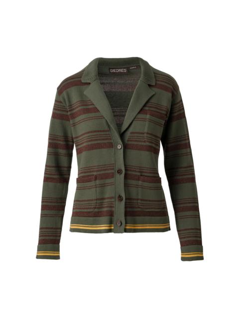 Nerian Knit Cotton Cardigan green