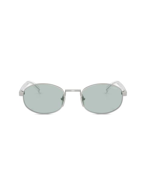 oval-frame sunglasses