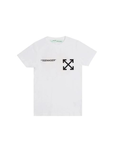 OFF-WHITE Flamed Bart T-Shirt White