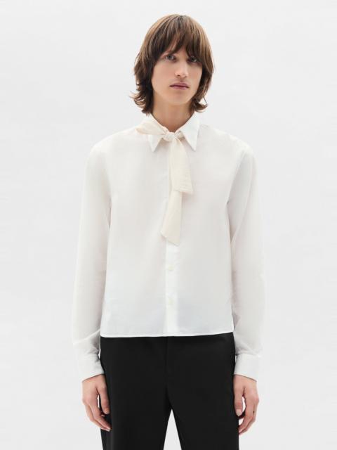 Stack Comfort Cropped Shirt with Necktie