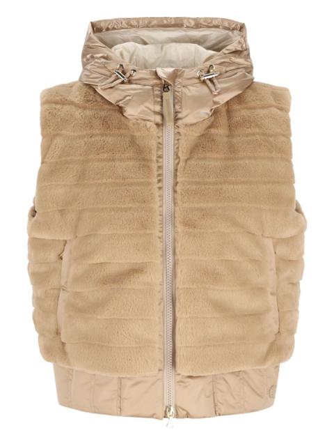 hooded gilet