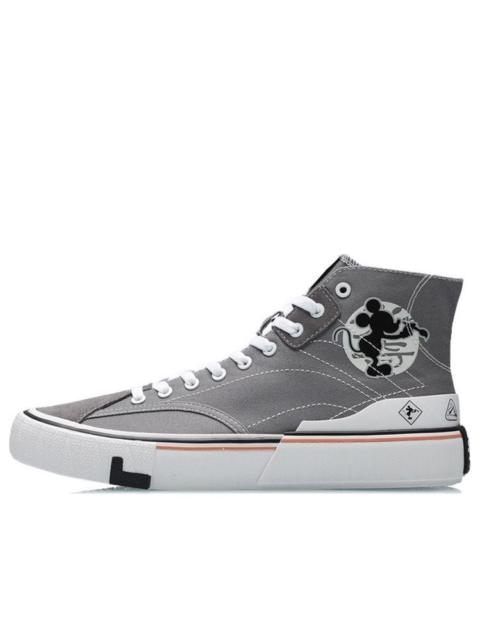 Li-Ning x Mickey Mouse Canvas HI Shoes 'Grey White' AECR007-2
