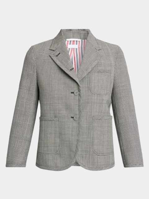 Fit 2 Multi-Check Crop Single-Breasted Sport Coat