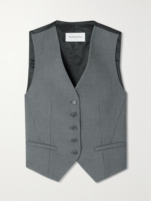 Gelso Grain De Poudre And Satin Vest