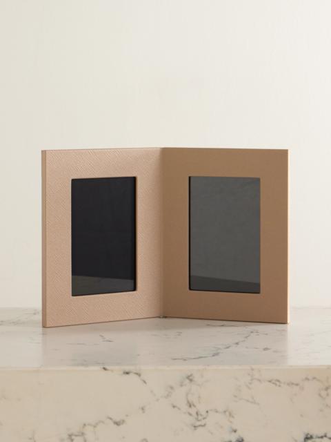 Panama Textured-leather Picture Frame