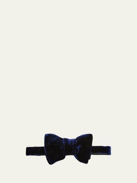 Men's Pre-Tied Velvet Bow Tie