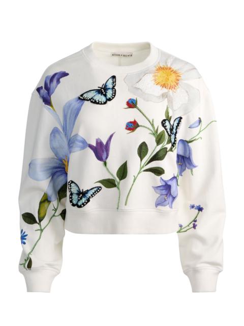 RUSSELL EMBELLISHED CREWNECK SWEATSHIRT