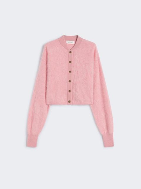 Boxy-fit cashmere bomber jacket - PINK