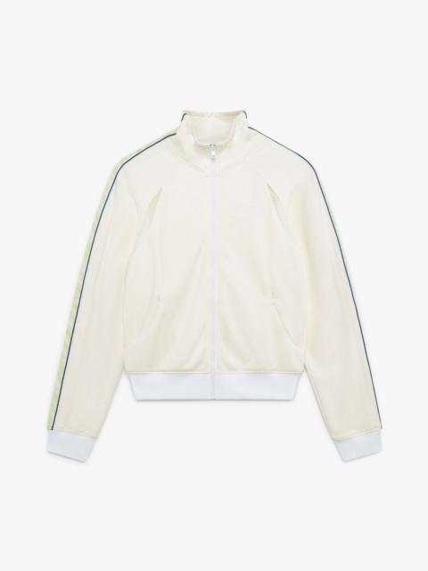 White Laurel Track Zip Jacket | Casablanca Paris
