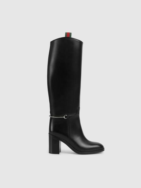 Women's boot with slim Horsebit