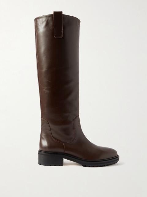 Henry leather knee boots Chocolate