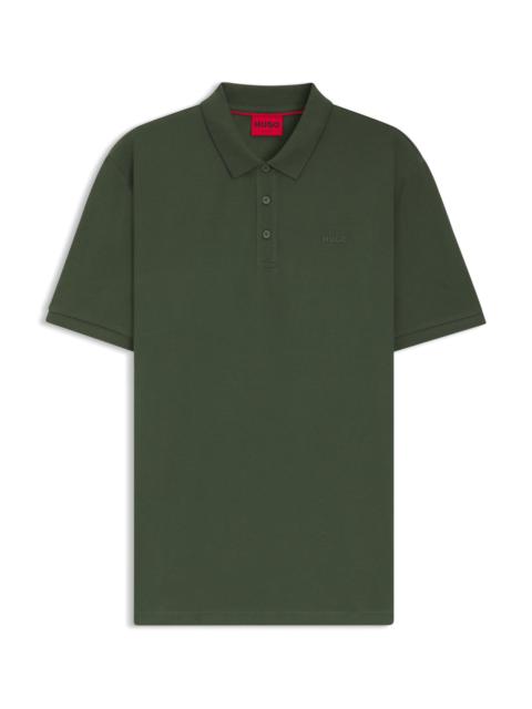 COTTON-PIQUÉ POLO SHIRT WITH ALL-OVER PRINT