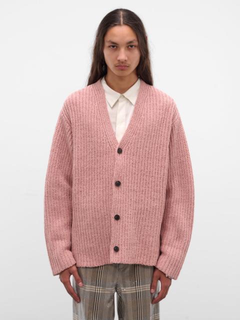 Eldar Pink Chenille Knit Cardigan