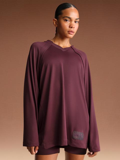 NikeSKIMS Airy Women's Oversized V-Neck Long-Sleeve Top