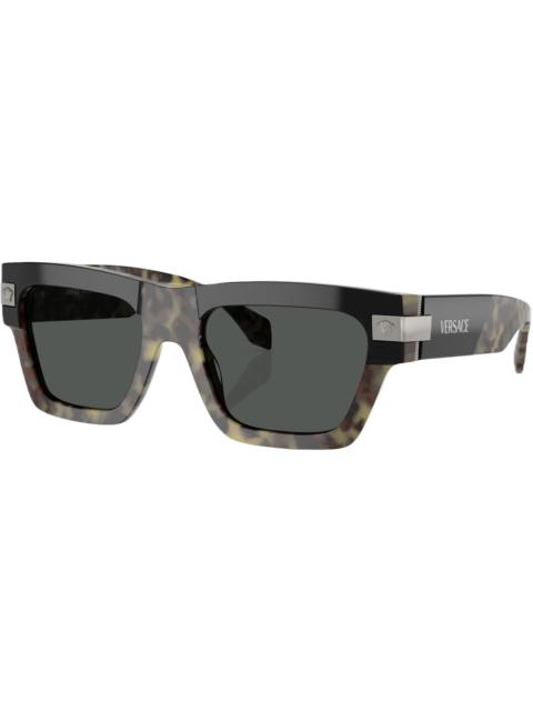 Versace Rectangle Sunglasses Havana (0VE4464 545687)