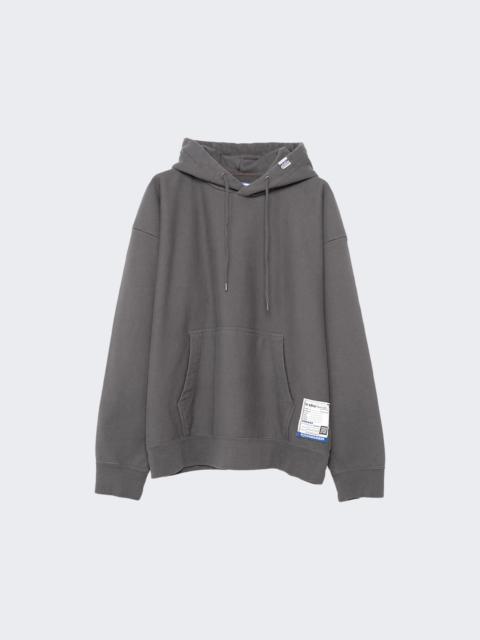 French Terry Hooded Pullover Dark Grey