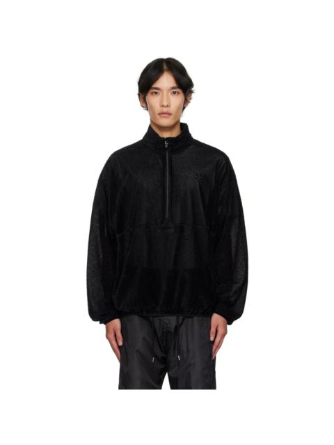Black Half-Zip Anorak