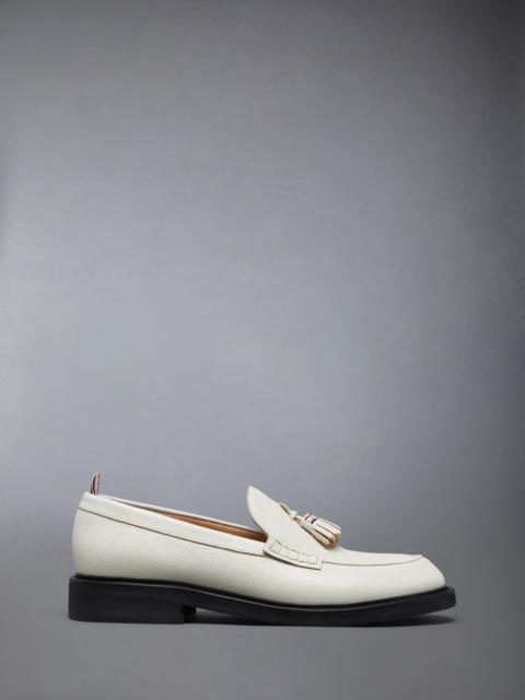 PEBBLE GRAIN RWB RUBBER SOLE TASSEL LOAFER