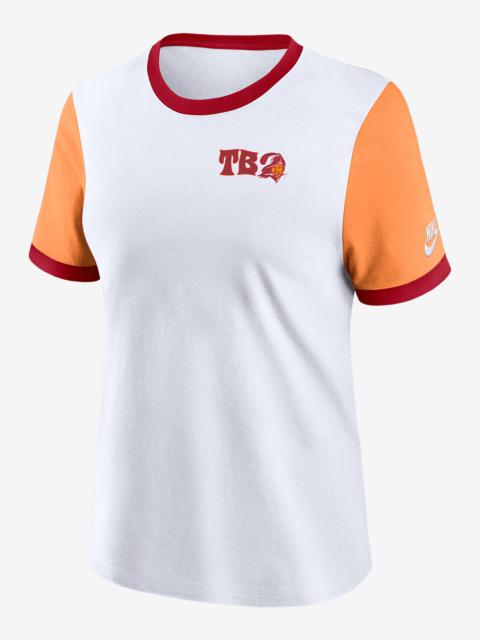 Tampa Bay Buccaneers Rewind Women's Nike NFL Ringer T-Shirt