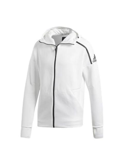 adidas ZNE HOODY 3.0 Retro Sports Hooded Jacket Asia Edition White CY9903