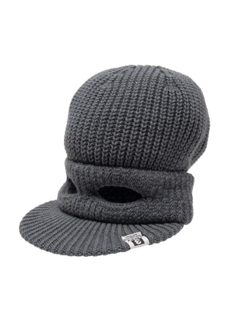 Masked Visor Knit Cap