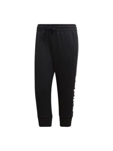 (WMNS) adidas Essentials Linear 3/4 Pants Asia Sizing 'Black' DP2397