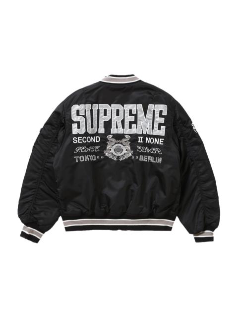 Supreme Second To None MA-1 Jacket Black