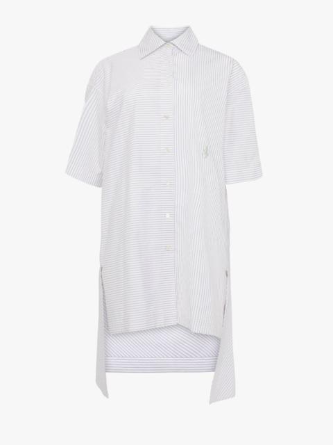 STEPPED HEM SHIRT DRESS