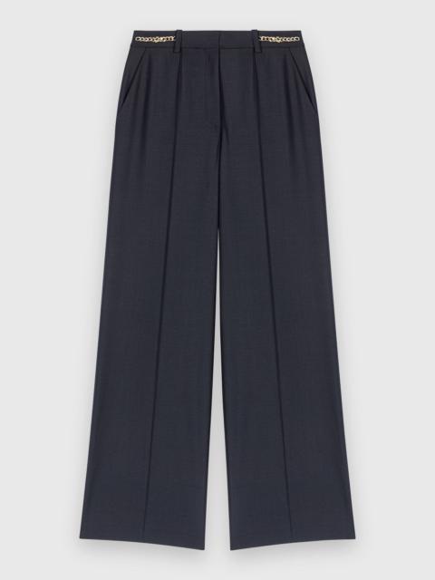 Suit trousers with chain detail