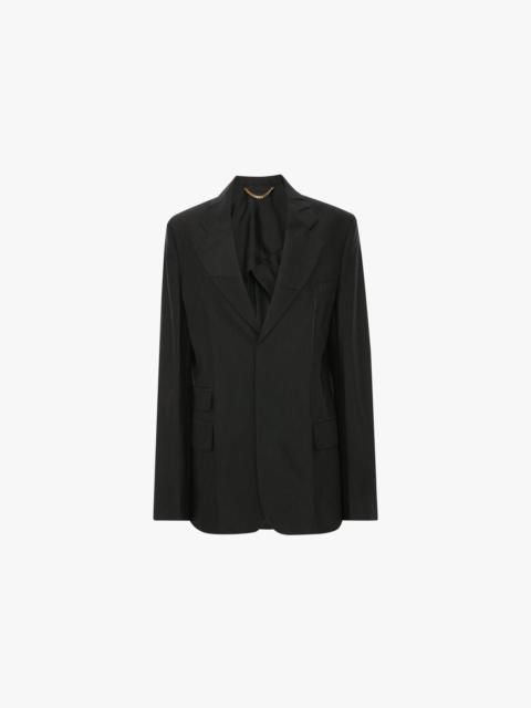 Step Collar Tailored Jacket In Black