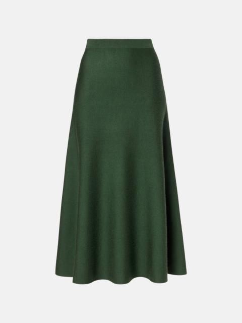 Freddie wool, cashmere, and silk midi skirt