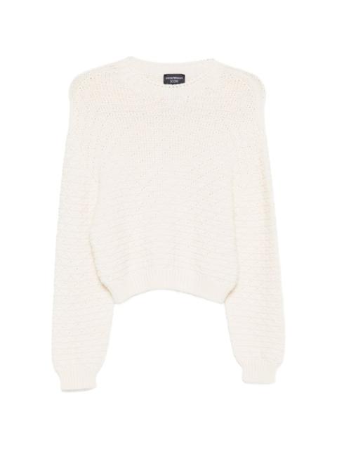 textured knitted sweater