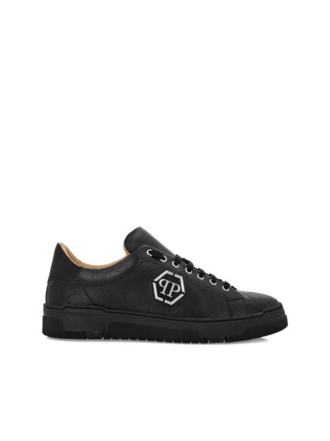 monogram-plaque sneakers