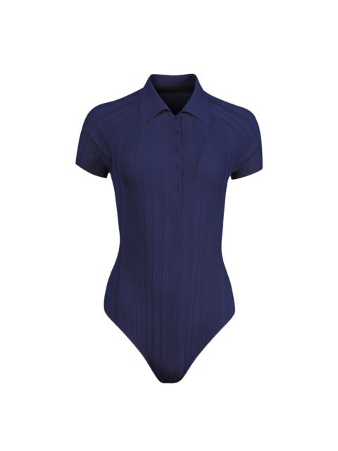 Rib Polo Bodysuit