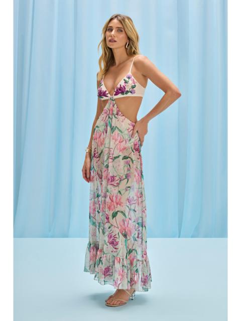 HONEY FLOWER EMBROIDERED BEACH DRESS