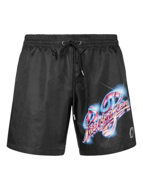 Boxer swim shorts