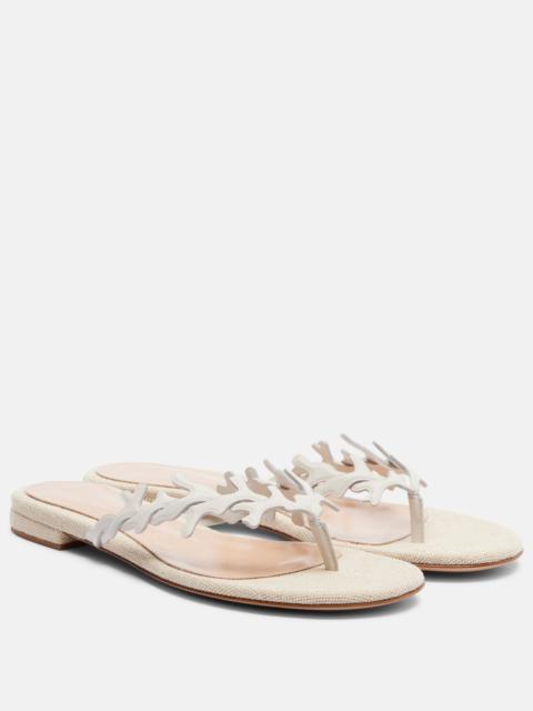 Paros leather thong sandals