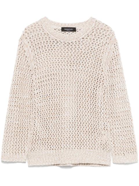 open-knit sweater