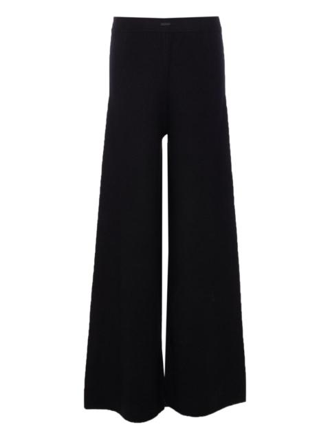 knitted wide-leg trousers