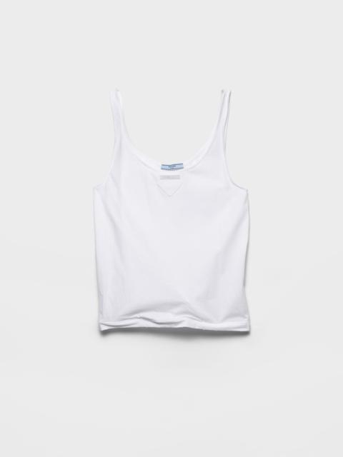 Cotton jersey tank top