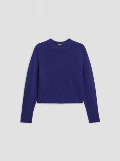 Cropped Crewneck Sweater in Cashmere