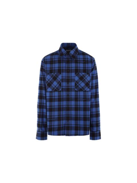 OFF-WHITE Flannel Shirt Blue/Black