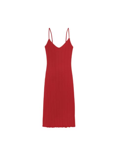 The Midi Slip Cherry Red