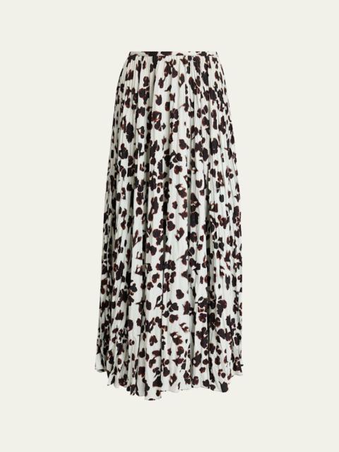 Runa Pleated Floral Skirt