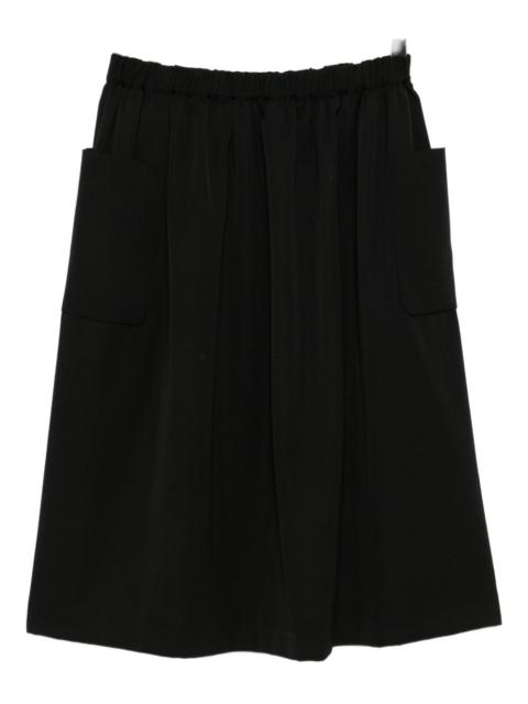 wool midi skirt