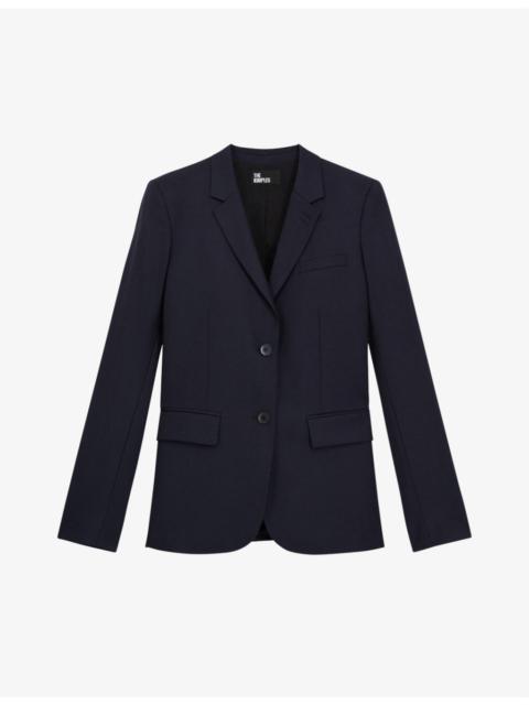 Single-breasted wool blazer