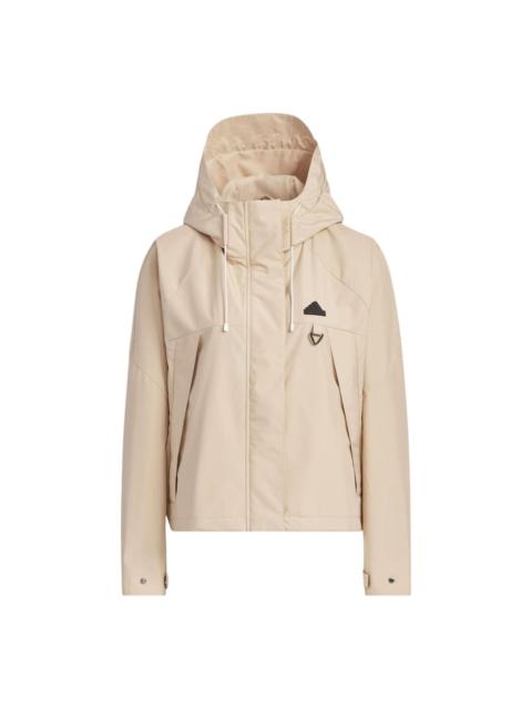(WMNS) adidas City Escape Woven Jacket 'Beige' JE8591